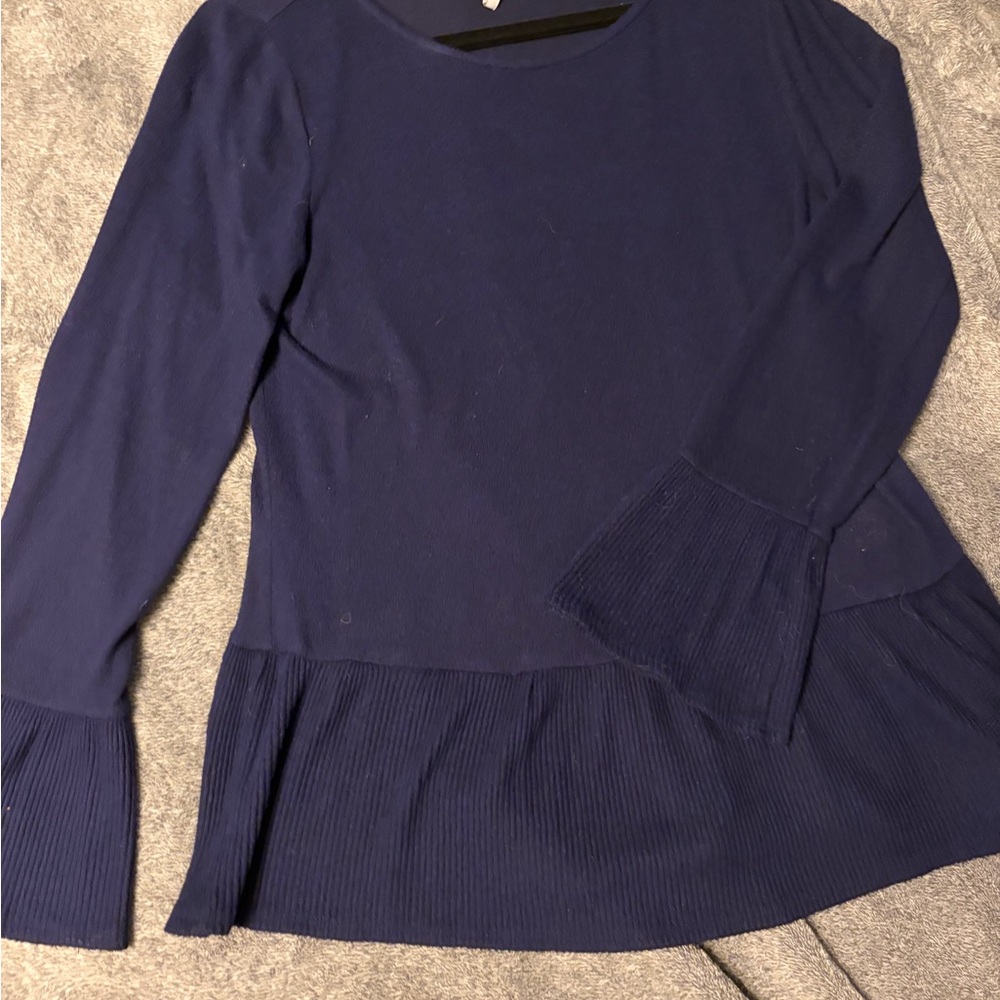 ELLE peplum and bell sleeve Women’s sweater